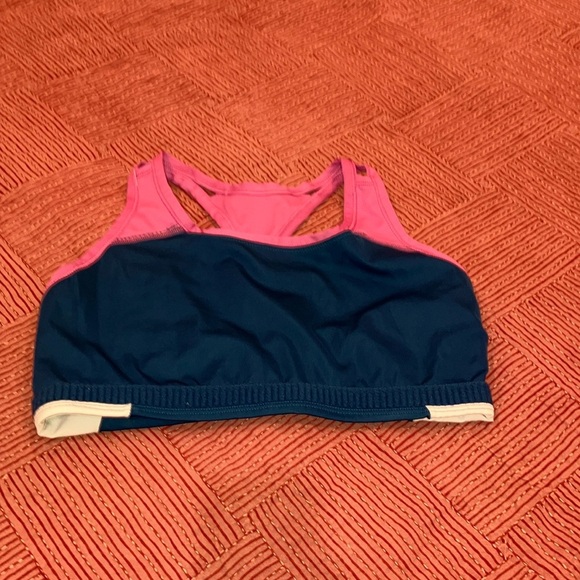 Nike Dri-fit athletic / Swim Top Blue and Pink with Racerback Design - Picture 6 of 15